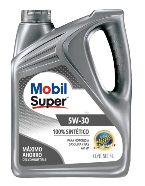 Envase de aceite MOBIL MOBIL SUPER  5W30 100 %  FULL SINTETICO - GL 4LT grado 5W30 - Lubricentro Piloto